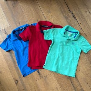 RALPH LAUREN and CHAPS Boys Size 6-7 Polo Shirts, 3-Piece Bundle